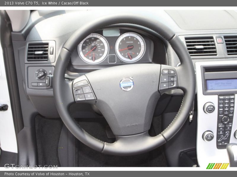 Ice White / Cacao/Off Black 2013 Volvo C70 T5