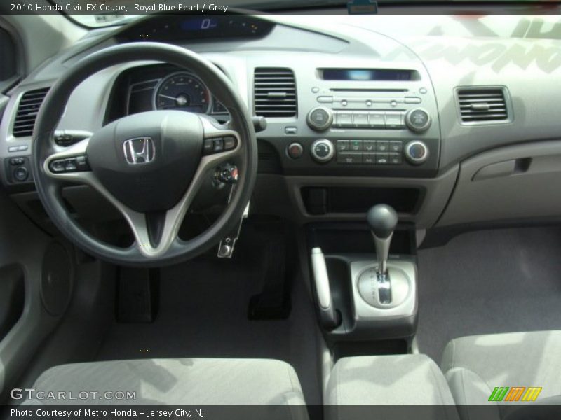 Royal Blue Pearl / Gray 2010 Honda Civic EX Coupe