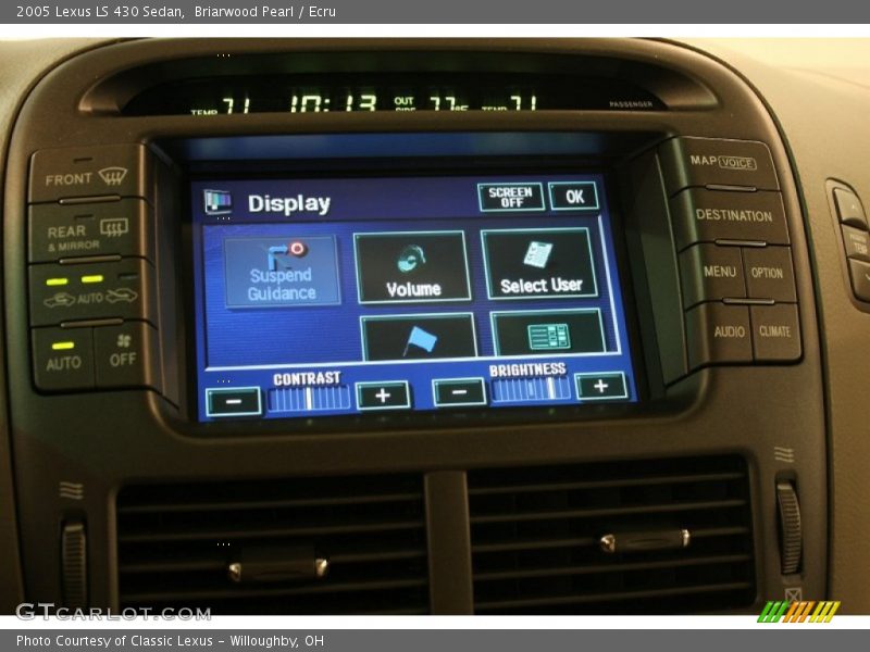 Controls of 2005 LS 430 Sedan