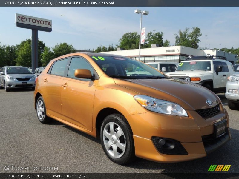 Sundance Metallic / Dark Charcoal 2010 Toyota Matrix S AWD