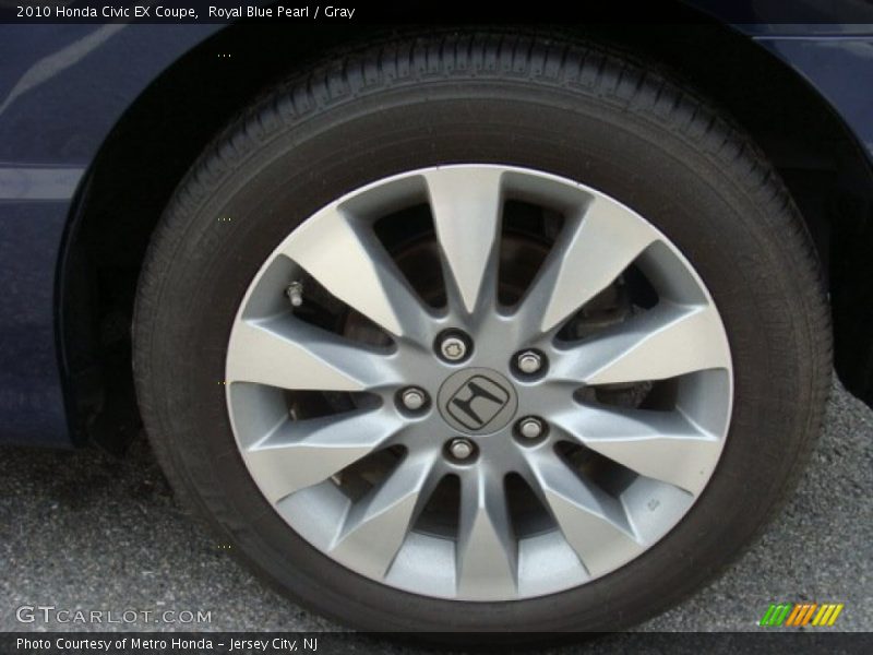 Royal Blue Pearl / Gray 2010 Honda Civic EX Coupe