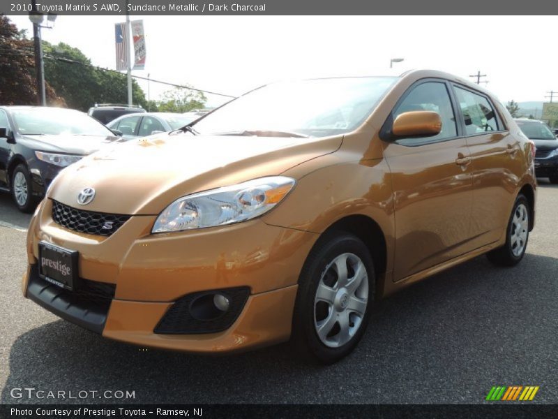 Sundance Metallic / Dark Charcoal 2010 Toyota Matrix S AWD