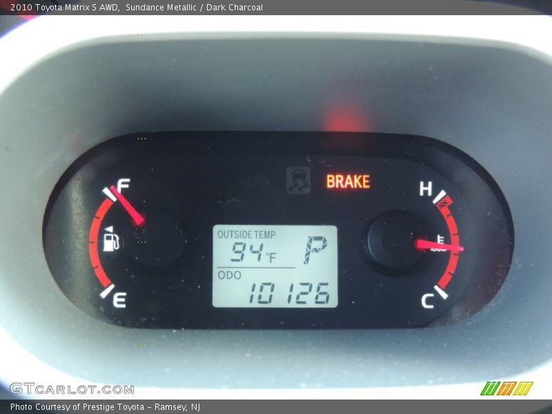 2010 Matrix S AWD S AWD Gauges