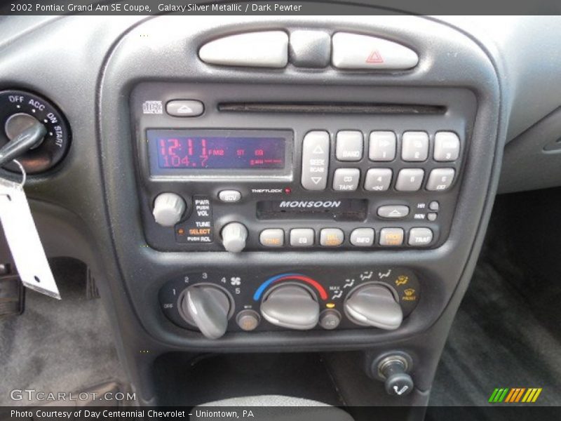 Controls of 2002 Grand Am SE Coupe