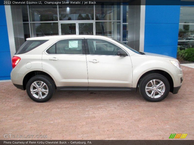 Champagne Silver Metallic / Jet Black 2013 Chevrolet Equinox LS