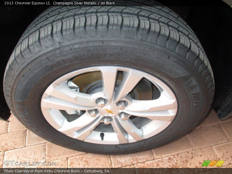 Champagne Silver Metallic / Jet Black 2013 Chevrolet Equinox LS