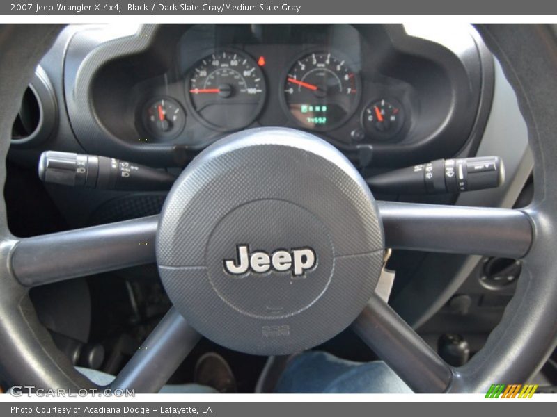 Black / Dark Slate Gray/Medium Slate Gray 2007 Jeep Wrangler X 4x4