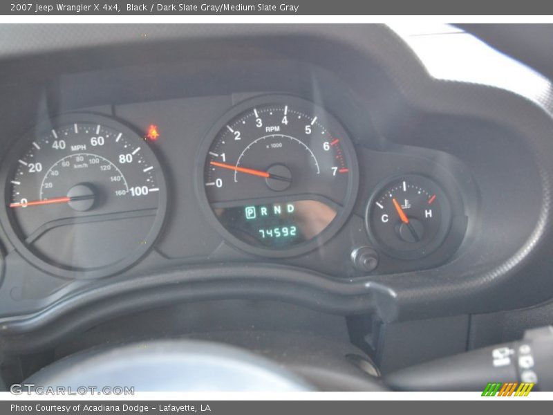 Black / Dark Slate Gray/Medium Slate Gray 2007 Jeep Wrangler X 4x4