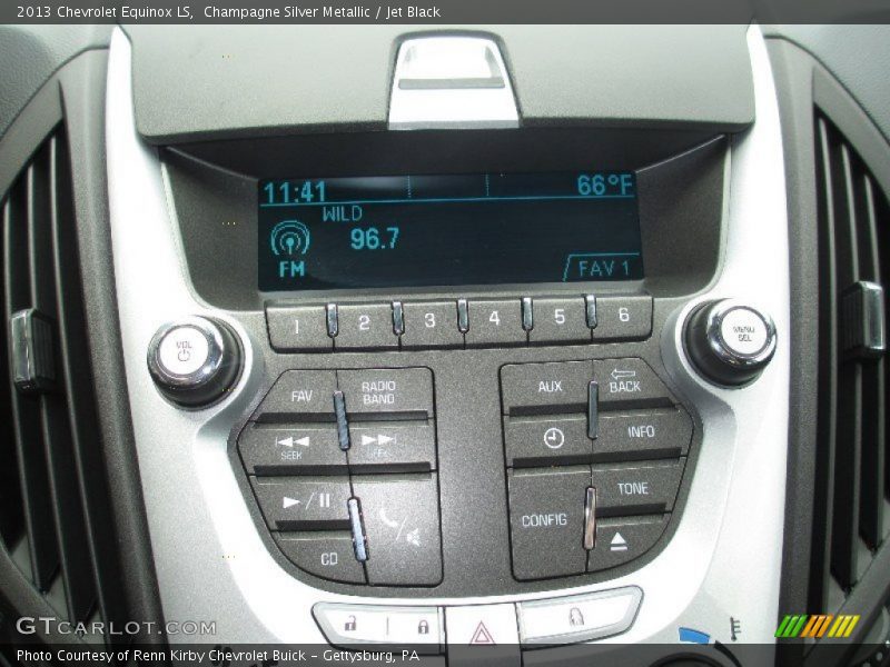 Champagne Silver Metallic / Jet Black 2013 Chevrolet Equinox LS