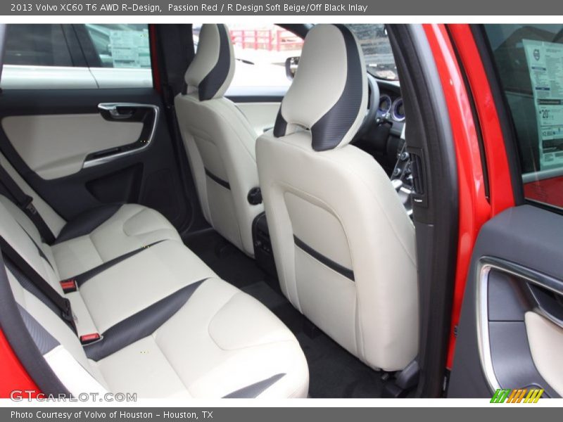 Rear Seat of 2013 XC60 T6 AWD R-Design