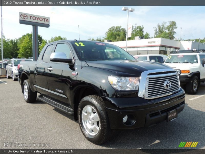 Black / Red Rock 2012 Toyota Tundra Limited Double Cab 4x4
