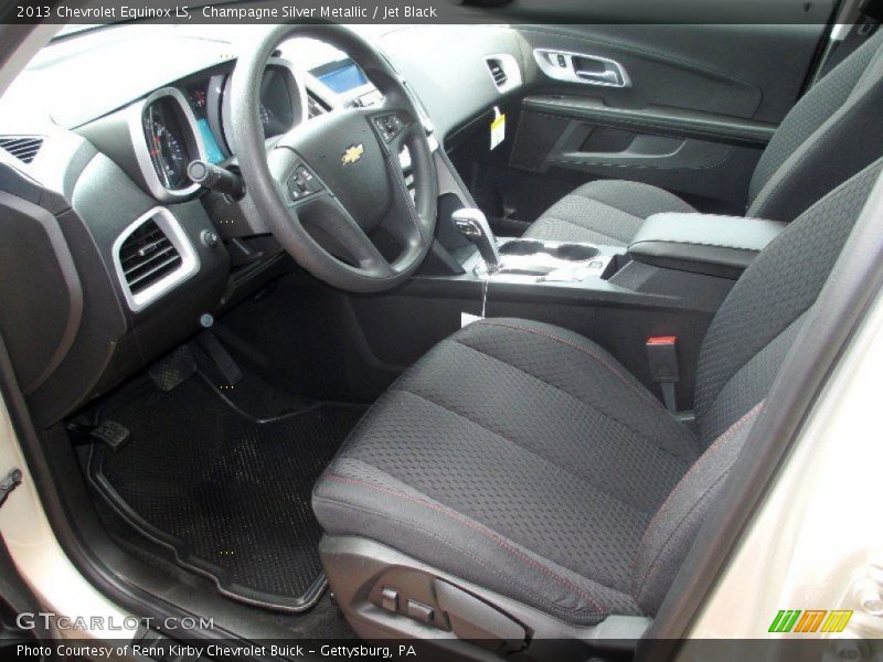 Champagne Silver Metallic / Jet Black 2013 Chevrolet Equinox LS