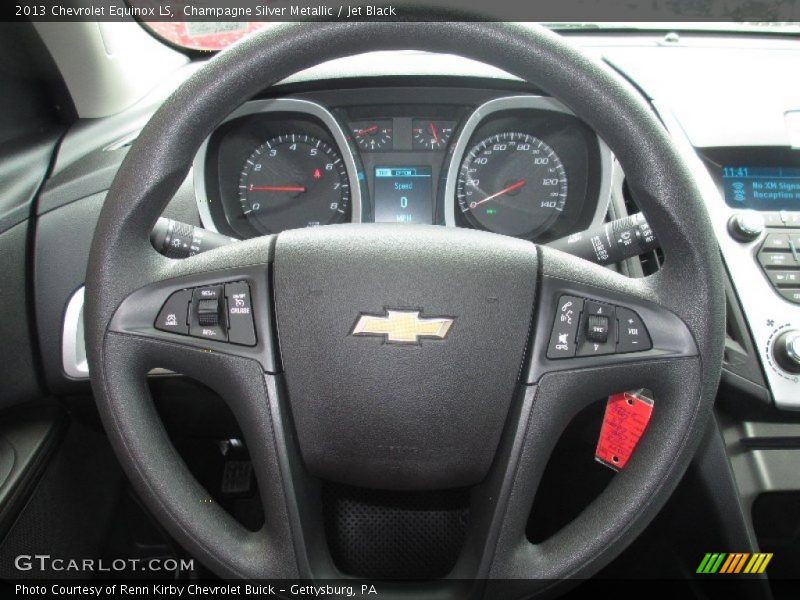 Champagne Silver Metallic / Jet Black 2013 Chevrolet Equinox LS
