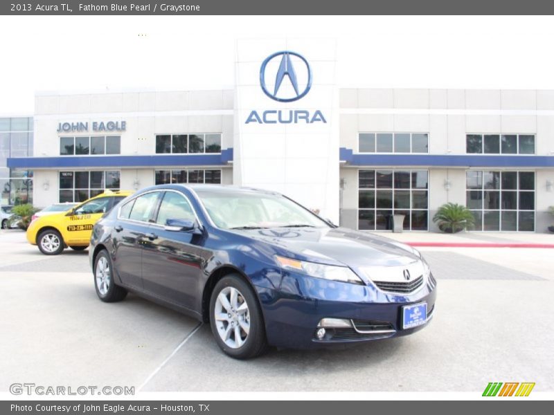Fathom Blue Pearl / Graystone 2013 Acura TL