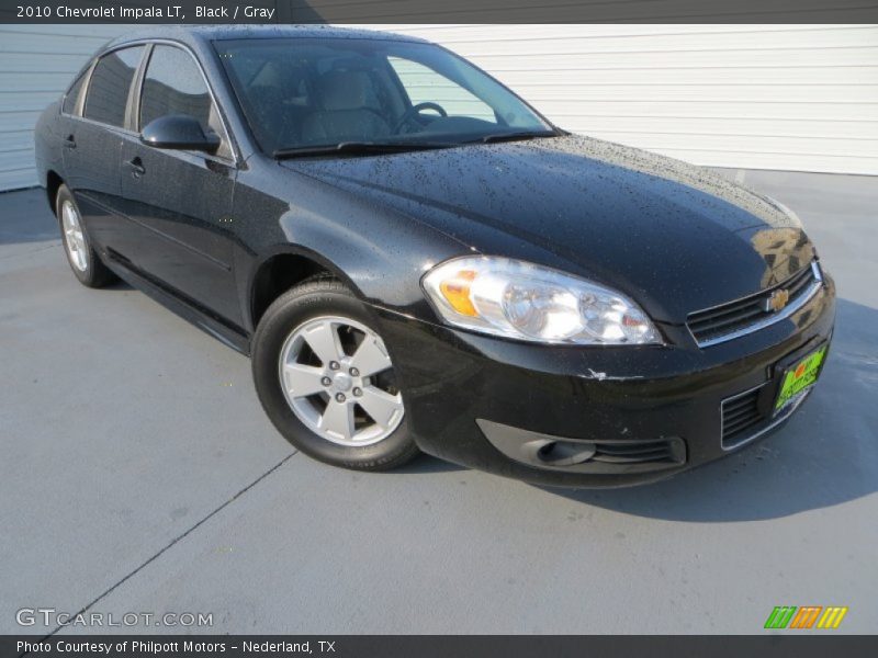 Black / Gray 2010 Chevrolet Impala LT