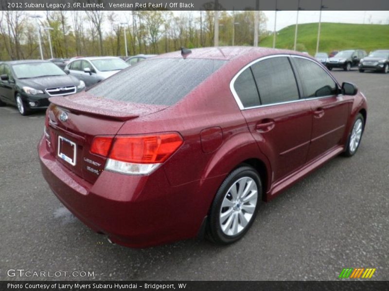 Venetian Red Pearl / Off Black 2012 Subaru Legacy 3.6R Limited