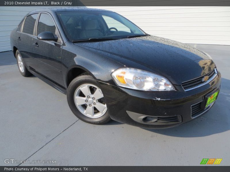 Black / Gray 2010 Chevrolet Impala LT