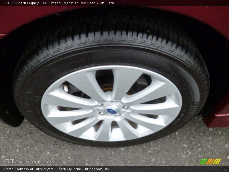 Venetian Red Pearl / Off Black 2012 Subaru Legacy 3.6R Limited