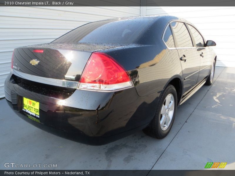 Black / Gray 2010 Chevrolet Impala LT