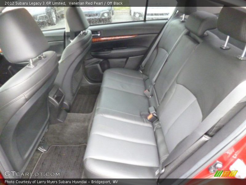 Rear Seat of 2012 Legacy 3.6R Limited