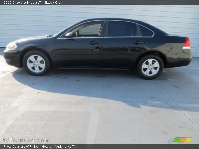 Black / Gray 2010 Chevrolet Impala LT