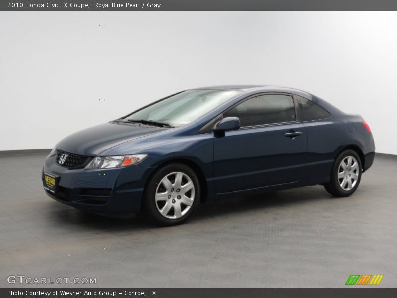 Royal Blue Pearl / Gray 2010 Honda Civic LX Coupe