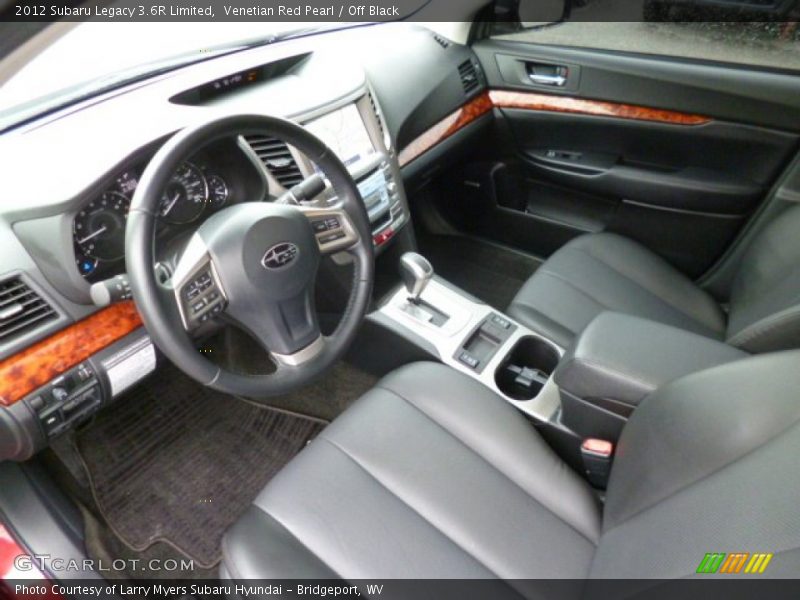 Off Black Interior - 2012 Legacy 3.6R Limited 