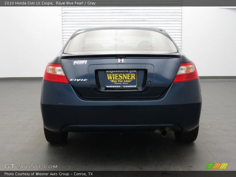 Royal Blue Pearl / Gray 2010 Honda Civic LX Coupe
