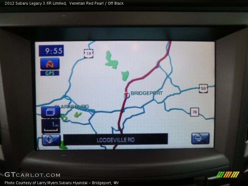 Navigation of 2012 Legacy 3.6R Limited