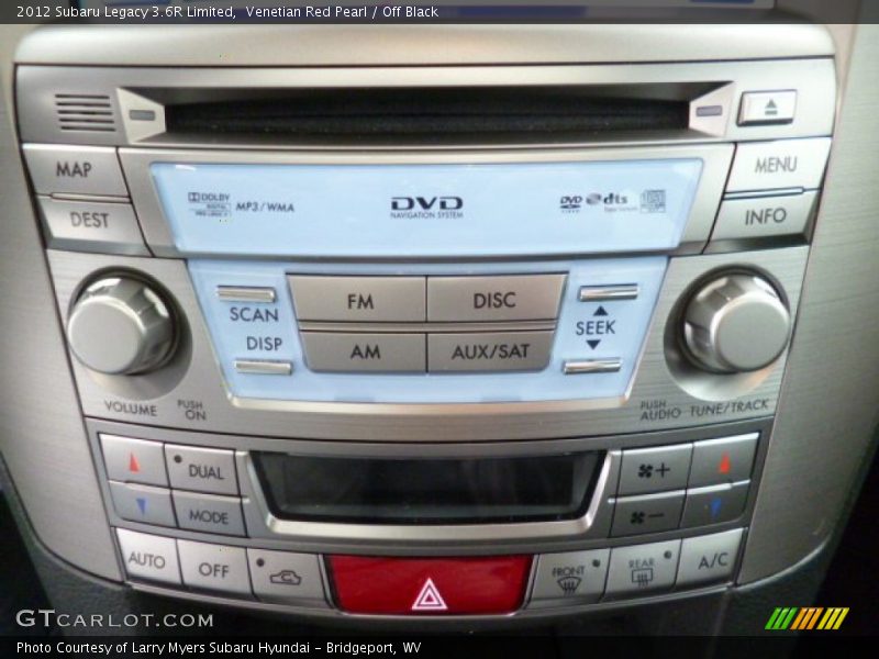 Controls of 2012 Legacy 3.6R Limited