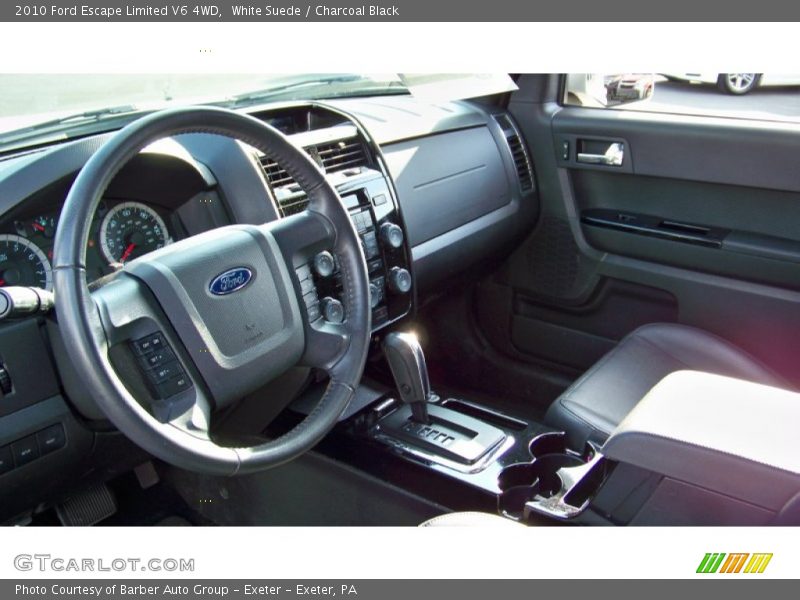 White Suede / Charcoal Black 2010 Ford Escape Limited V6 4WD