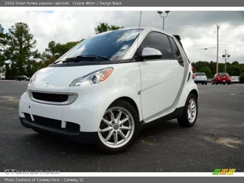Crystal White / Design Black 2009 Smart fortwo passion cabriolet