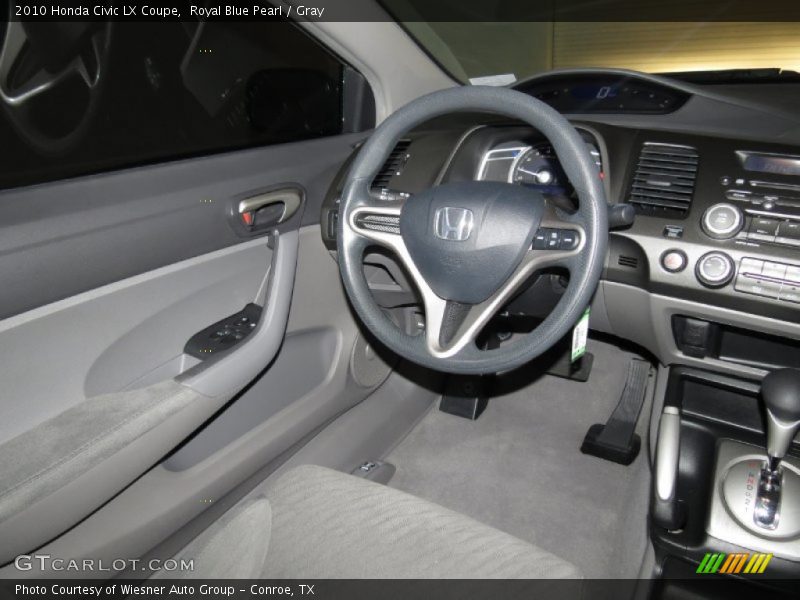 Royal Blue Pearl / Gray 2010 Honda Civic LX Coupe