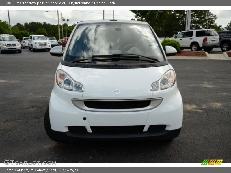 Crystal White / Design Black 2009 Smart fortwo passion cabriolet