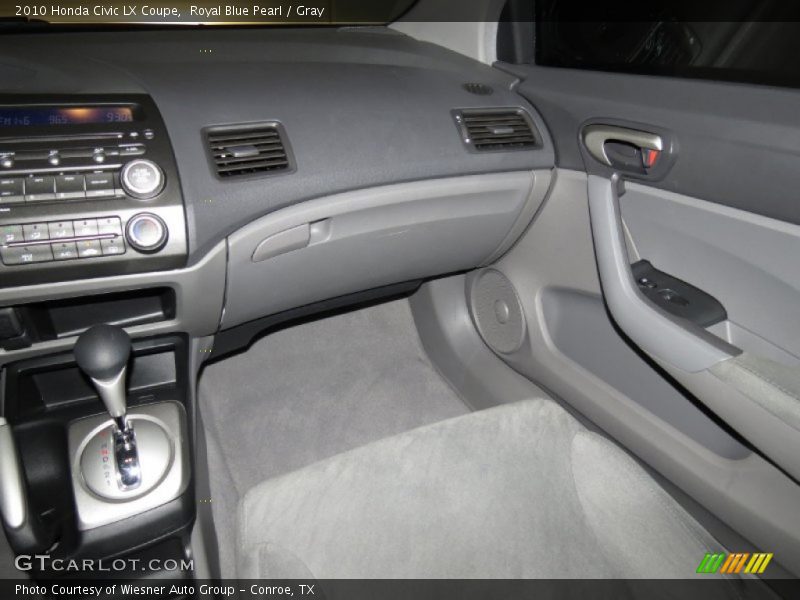 Royal Blue Pearl / Gray 2010 Honda Civic LX Coupe