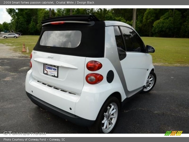Crystal White / Design Black 2009 Smart fortwo passion cabriolet