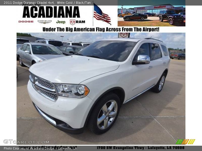 White Gold / Black/Tan 2011 Dodge Durango Citadel 4x4