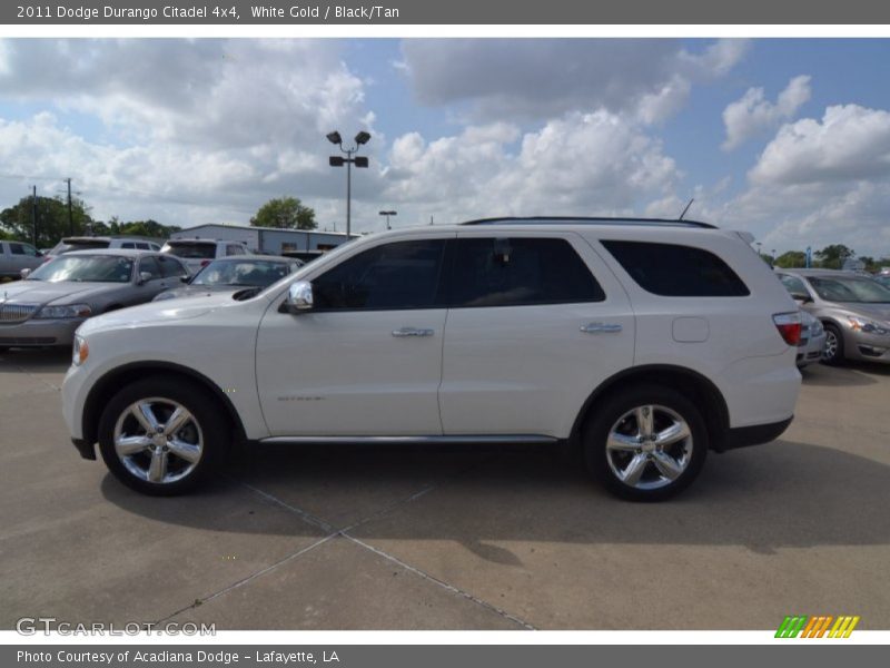 White Gold / Black/Tan 2011 Dodge Durango Citadel 4x4