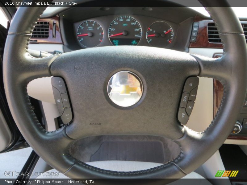Black / Gray 2010 Chevrolet Impala LT