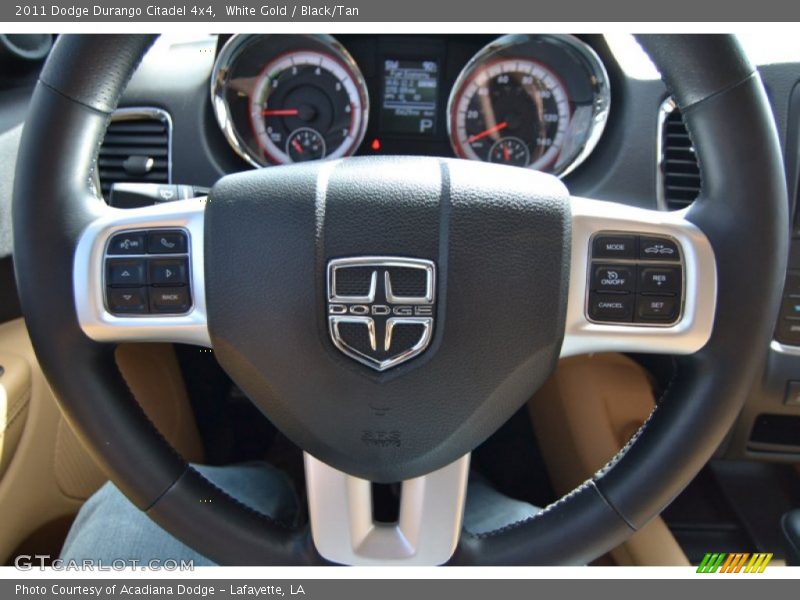 White Gold / Black/Tan 2011 Dodge Durango Citadel 4x4