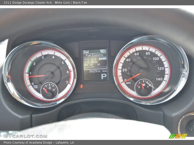 White Gold / Black/Tan 2011 Dodge Durango Citadel 4x4
