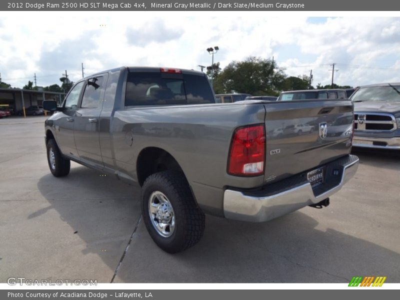 Mineral Gray Metallic / Dark Slate/Medium Graystone 2012 Dodge Ram 2500 HD SLT Mega Cab 4x4
