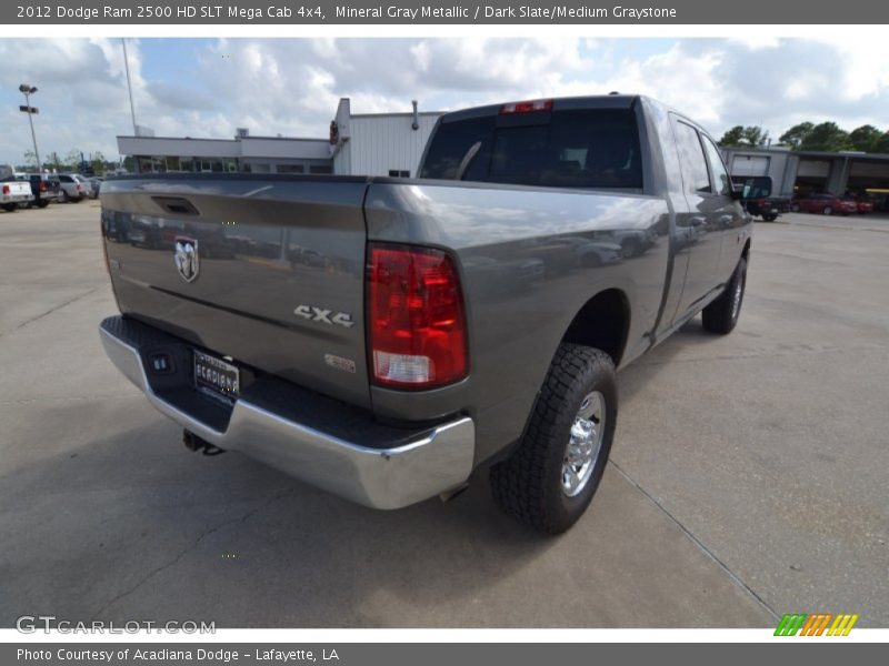 Mineral Gray Metallic / Dark Slate/Medium Graystone 2012 Dodge Ram 2500 HD SLT Mega Cab 4x4