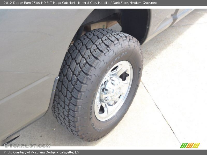 Mineral Gray Metallic / Dark Slate/Medium Graystone 2012 Dodge Ram 2500 HD SLT Mega Cab 4x4