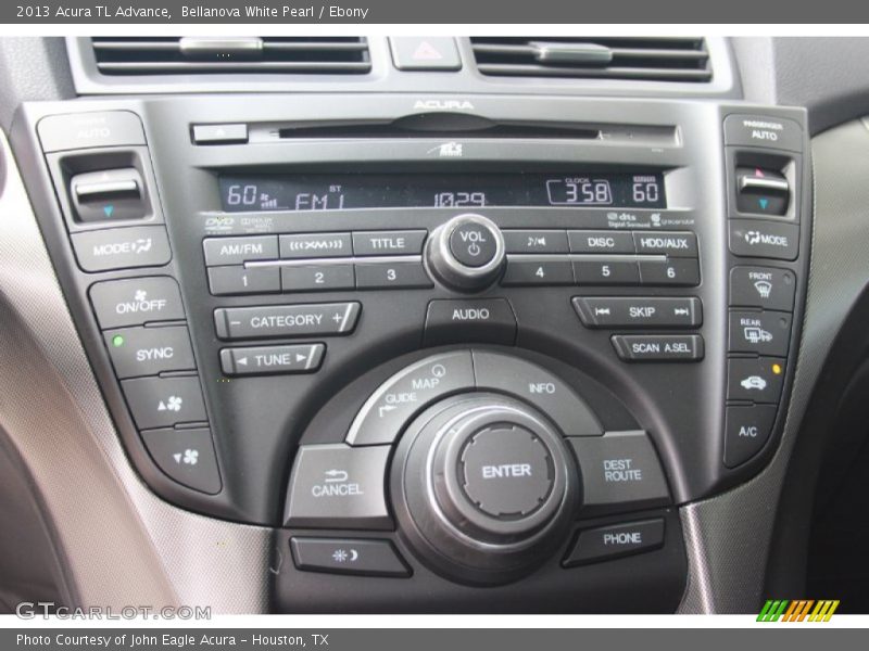 Bellanova White Pearl / Ebony 2013 Acura TL Advance