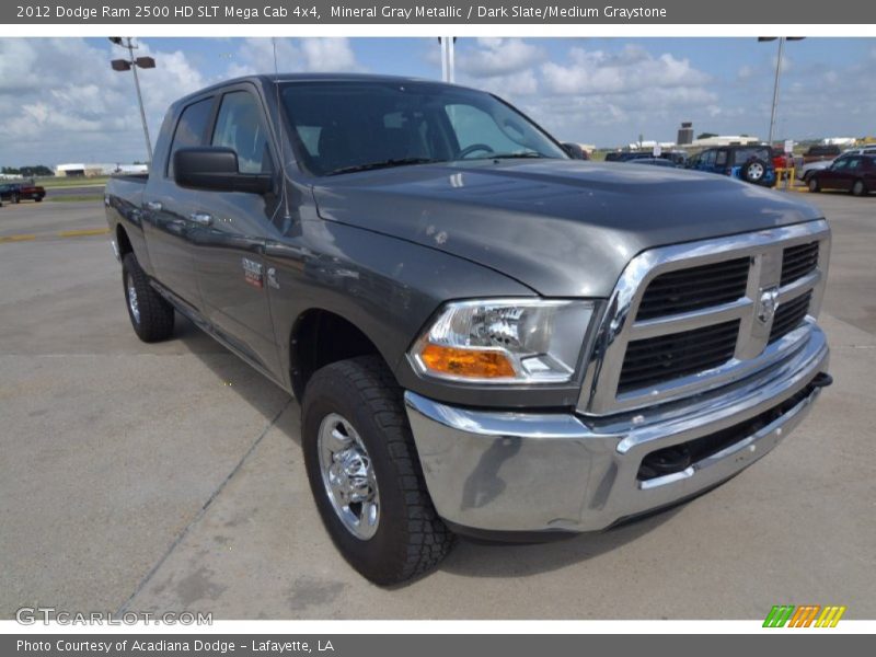 Mineral Gray Metallic / Dark Slate/Medium Graystone 2012 Dodge Ram 2500 HD SLT Mega Cab 4x4