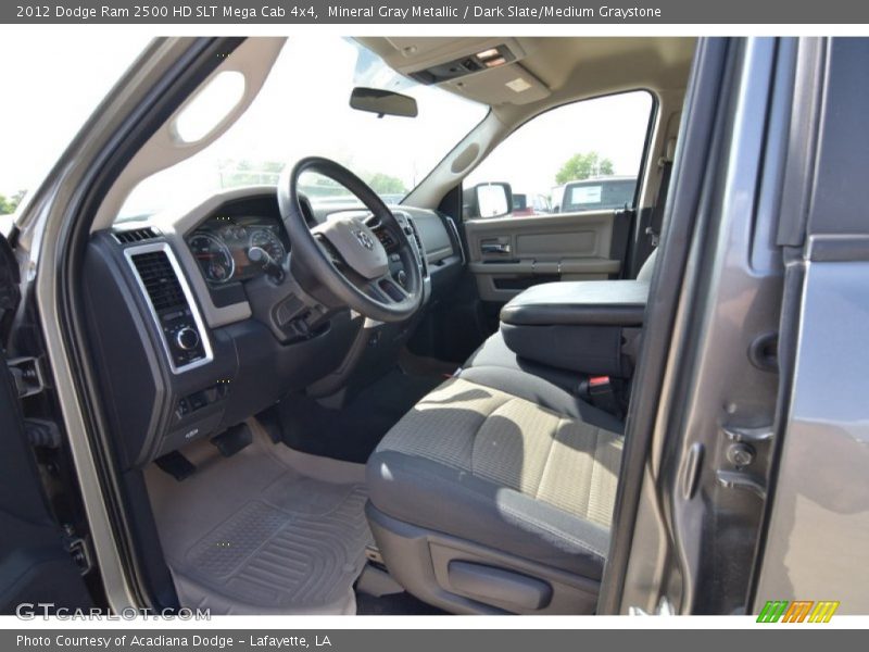 Mineral Gray Metallic / Dark Slate/Medium Graystone 2012 Dodge Ram 2500 HD SLT Mega Cab 4x4