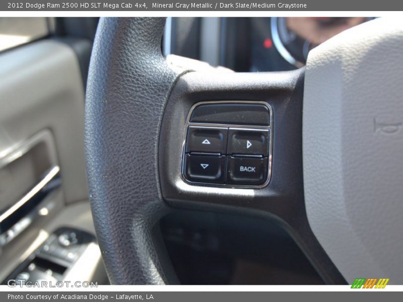 Mineral Gray Metallic / Dark Slate/Medium Graystone 2012 Dodge Ram 2500 HD SLT Mega Cab 4x4