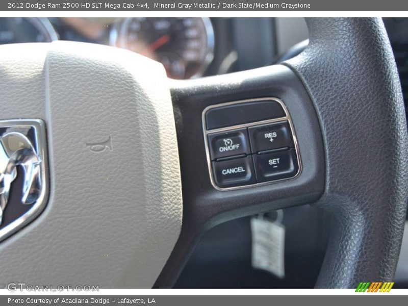 Mineral Gray Metallic / Dark Slate/Medium Graystone 2012 Dodge Ram 2500 HD SLT Mega Cab 4x4
