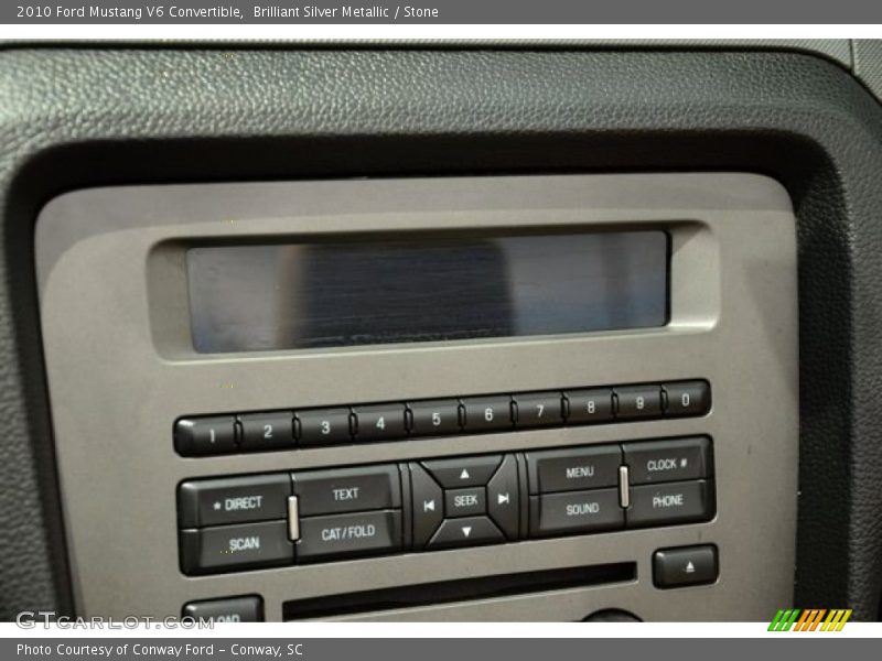 Audio System of 2010 Mustang V6 Convertible